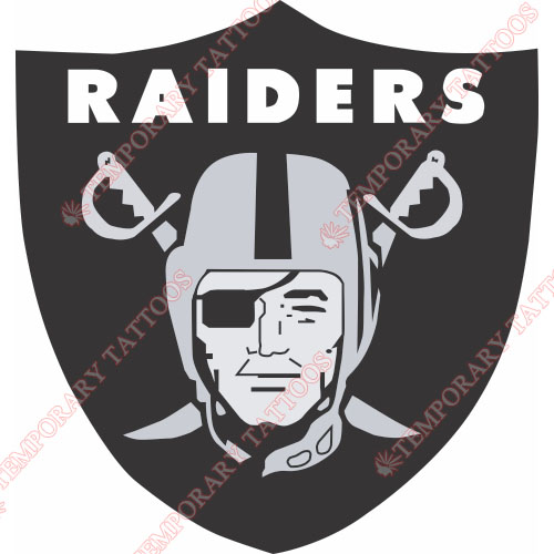 Oakland Raiders Customize Temporary Tattoos Stickers NO.665